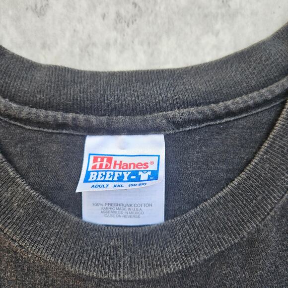 Vintage 90's Easyriders Hollywood Motorcycle Magazine Never Forge T Shirt XXL - Picture 3 of 8